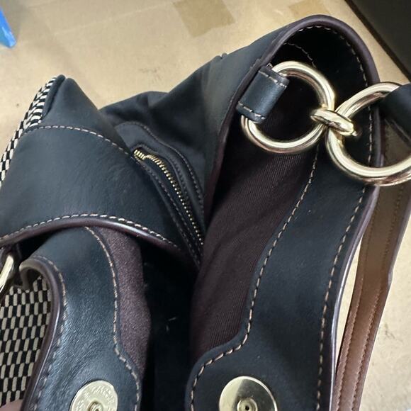 Like new COACH Lexy Legacy Jacquard Shoulder Bag in Black Smoke MSRP $378 - Picture 12 of 13